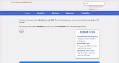 Desktop Screenshot of carrollcohealth.com